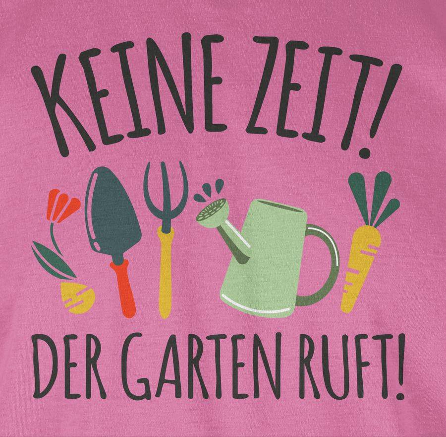 Shirtracer Keine Zeit! Der Garten Ruft - Grau Shirts & Mehr Shirtracer