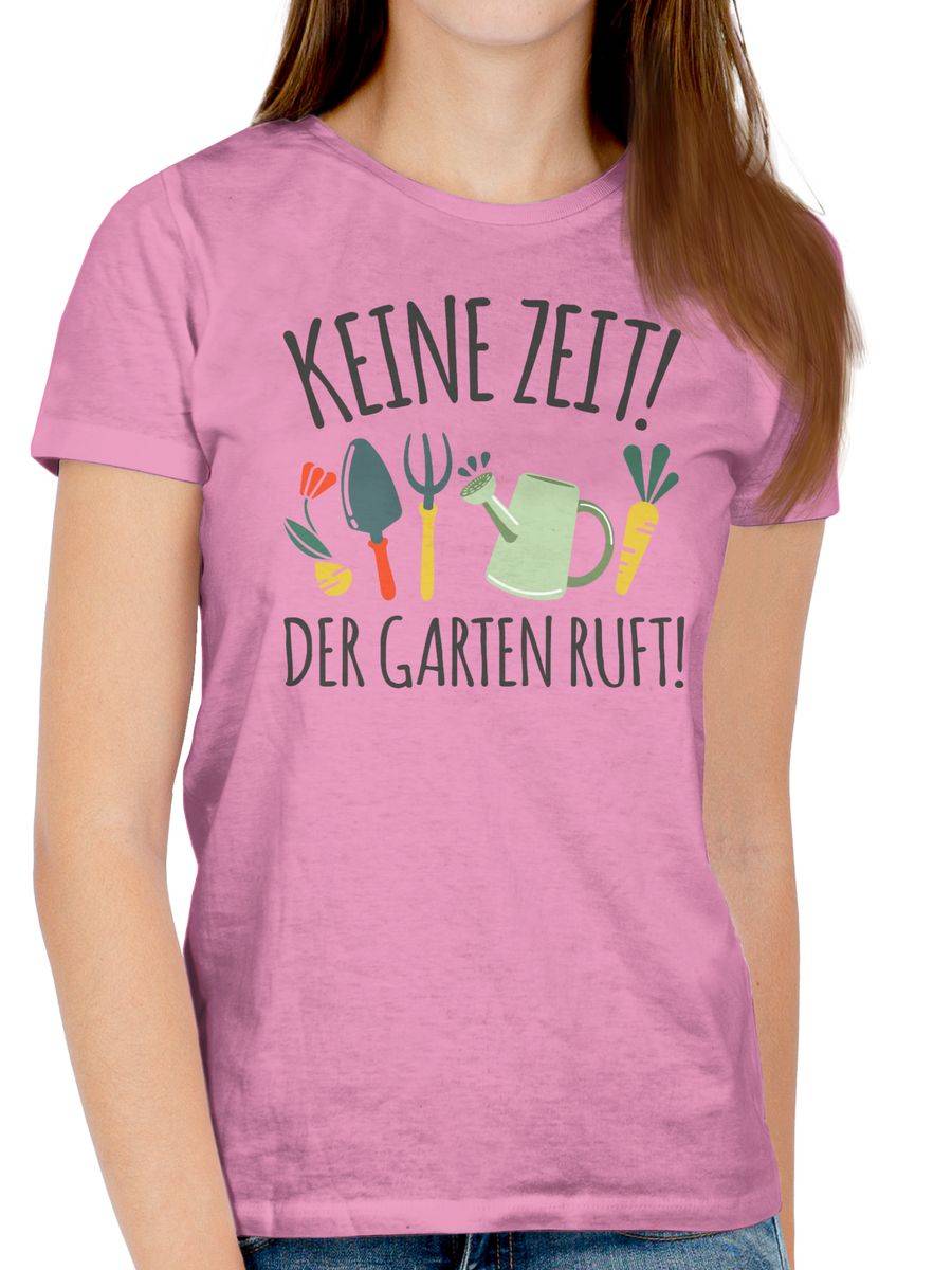 Shirtracer Keine Zeit! Der Garten Ruft - Grau Shirts & Mehr Shirtracer