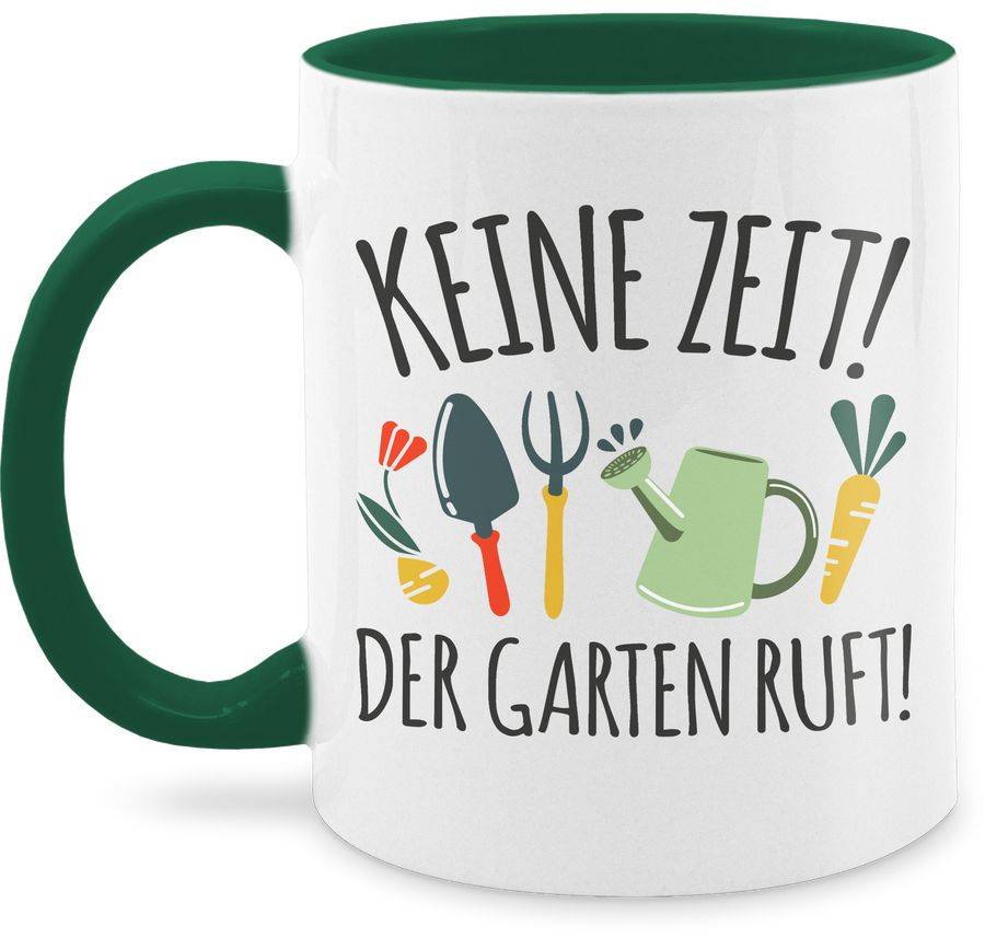 Shirtracer Keine Zeit! Der Garten ruft - grau Shirts & Mehr Shirtracer