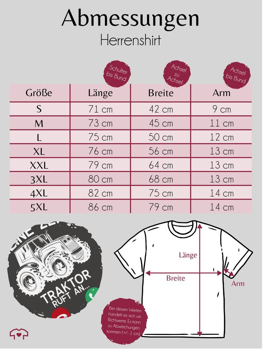 Shirtracer Keine Zeit - Traktor Ruft An - Weiß: Tshirt Gym Bag Shirtracer