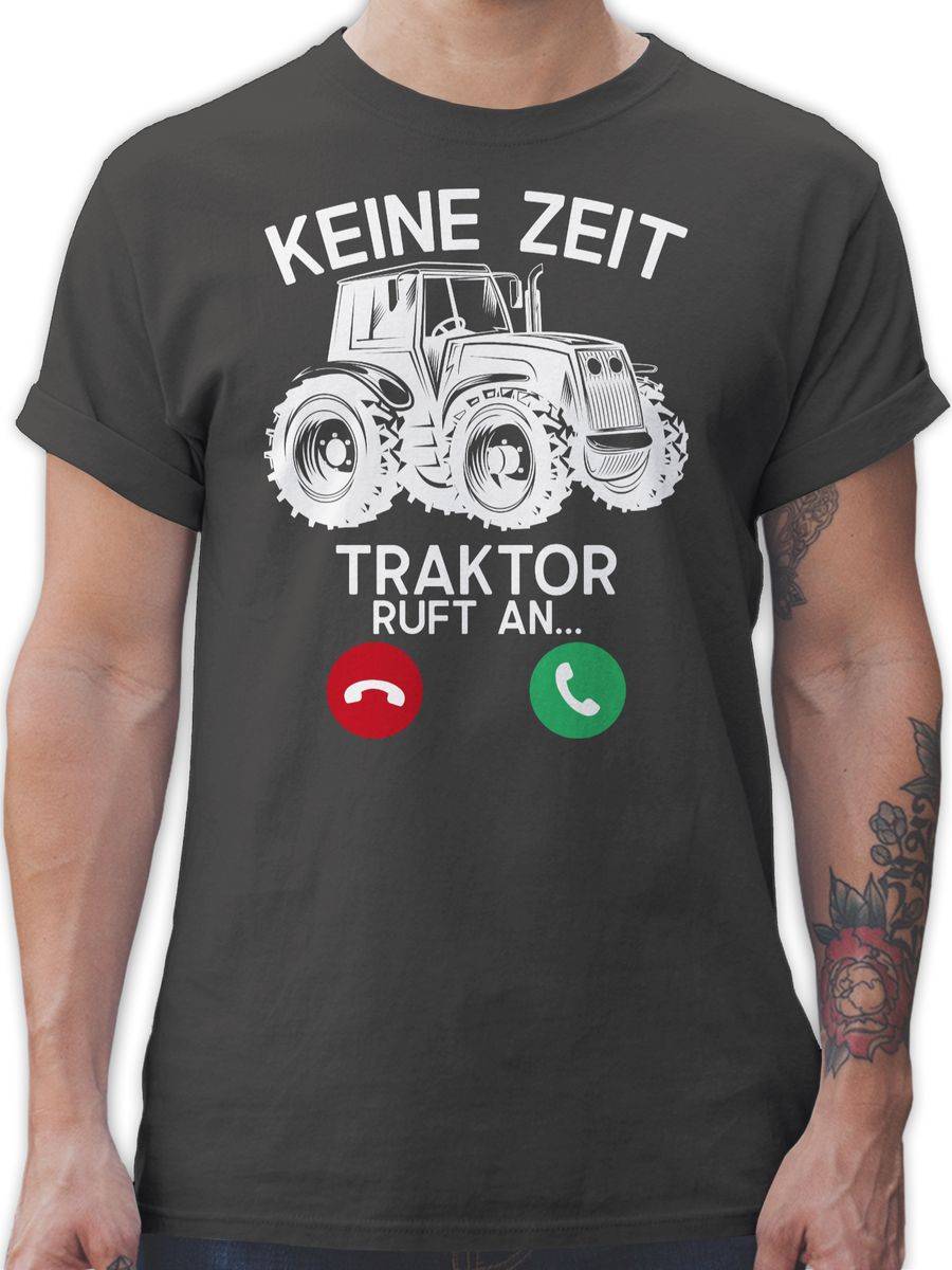 Shirtracer Keine Zeit - Traktor ruft an - weiß: Tshirt Gym Bag Shirtracer