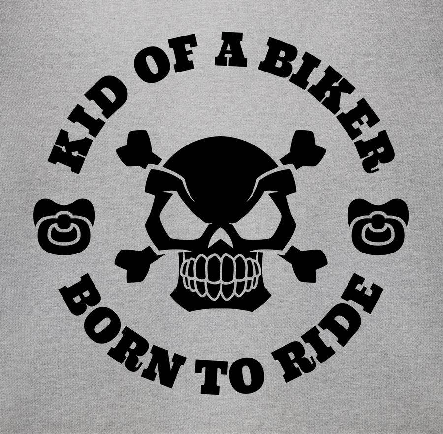 Shirtracer Kid Of A Biker Born To Ride Mit Schnuller Schwarz: Tshirt Gym Bag Shirtracer