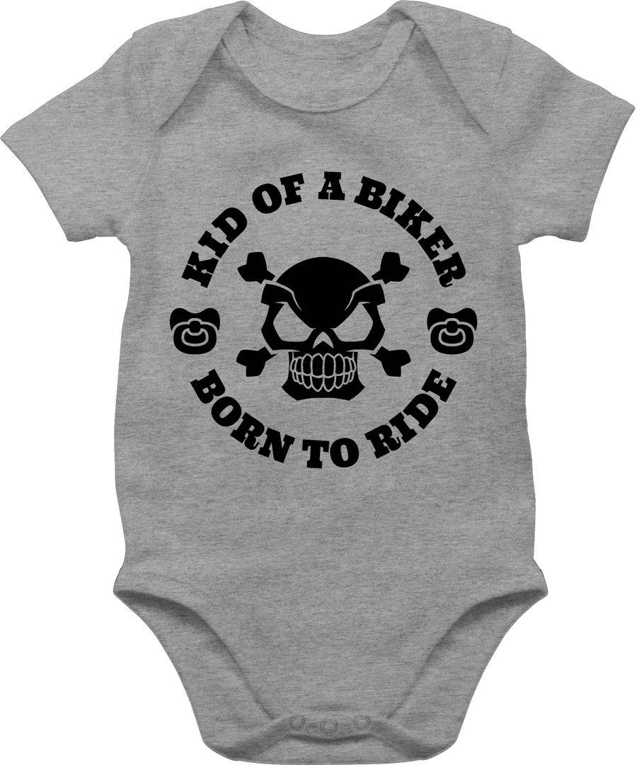 Shirtracer Kid of a biker born to ride mit Schnuller schwarz: Tshirt Gym Bag Shirtracer