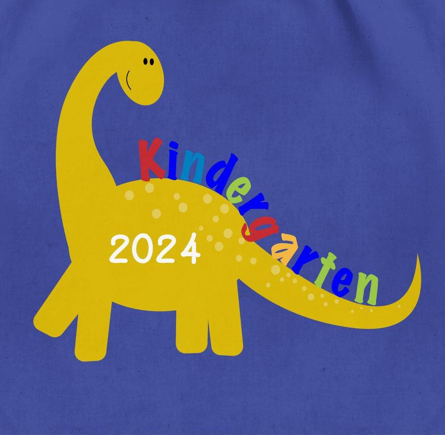 Shirtracer Kindergarten 2024 -Dino: T-Shirt Rucksack Shirtracer