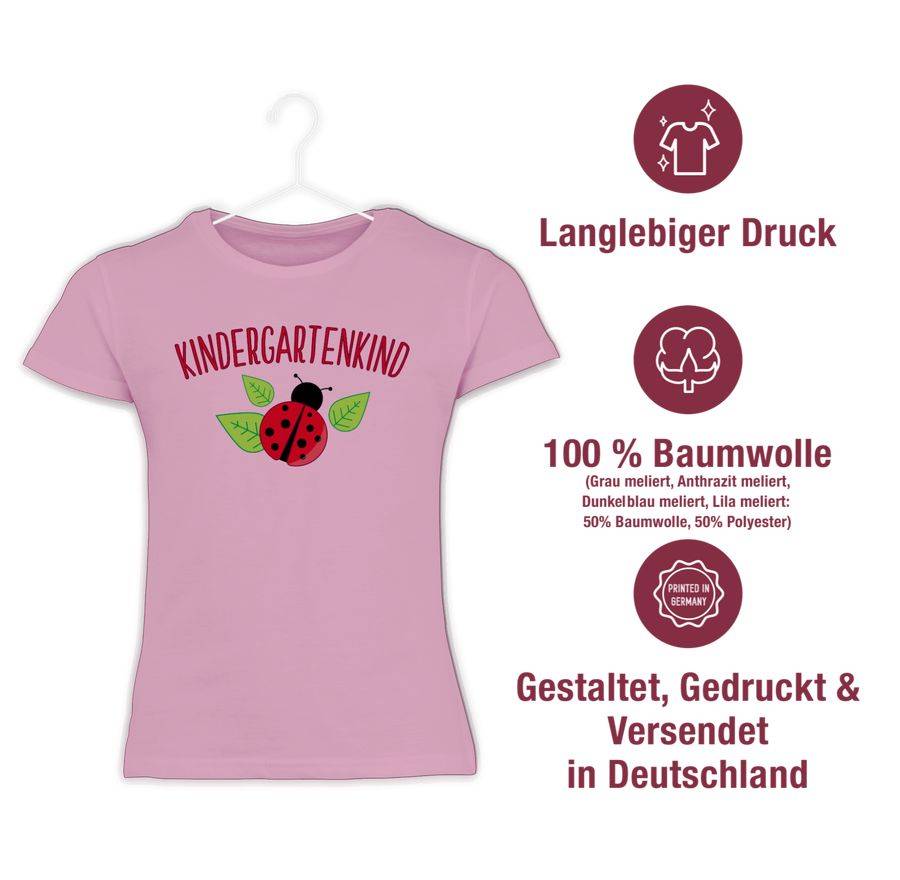 Shirtracer Kindergartenkind Marienkäfer: Tshirt Rucksack Shirtracer