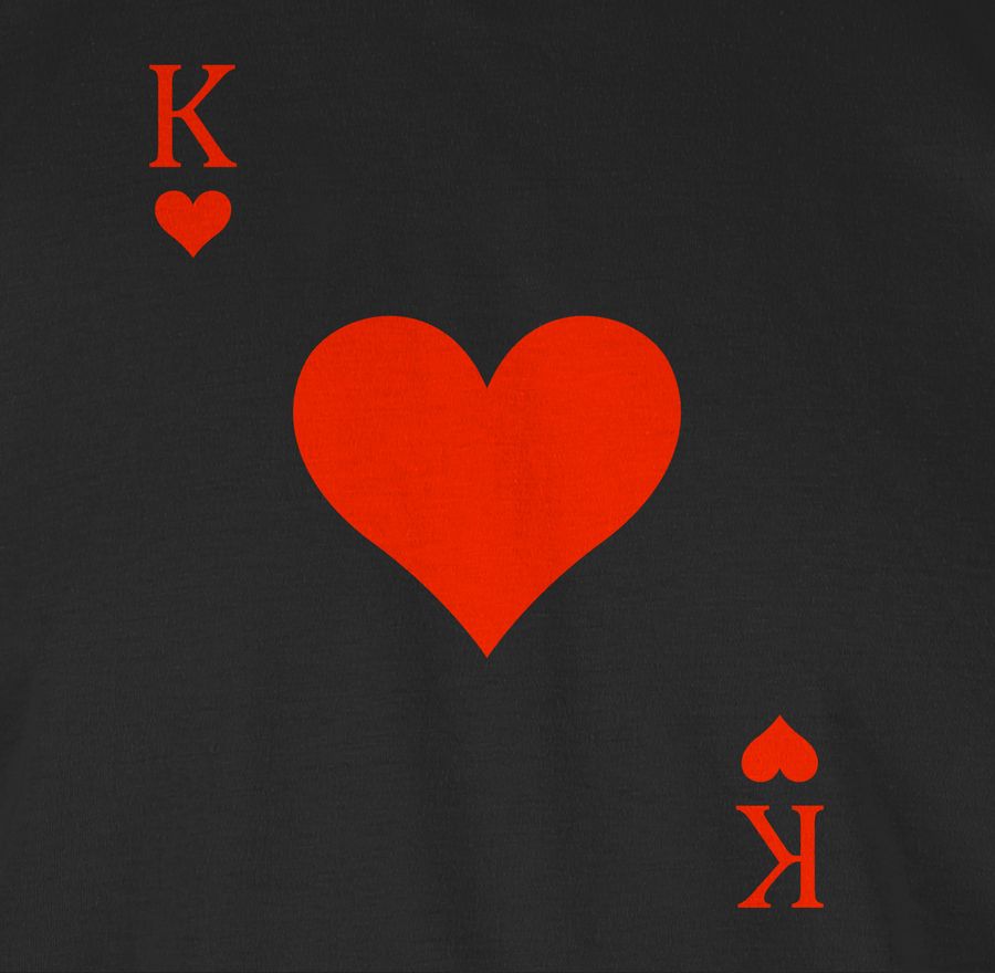 Shirtracer King Kartenspiel Karneval Kostüm: Tshirt Turnbeutel Shirtracer