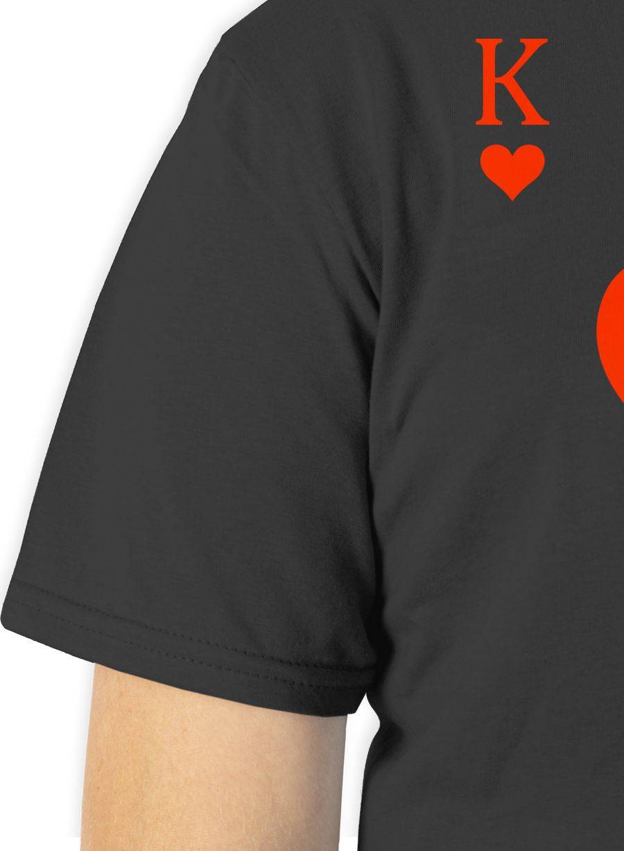 Shirtracer King Kartenspiel Karneval Kostüm: Tshirt Turnbeutel Shirtracer