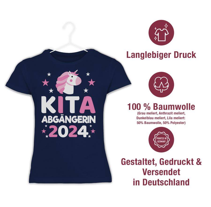 Shirtracer Kita Abgängerin 2024 Einhorn Shirts & Mehr Shirtracer