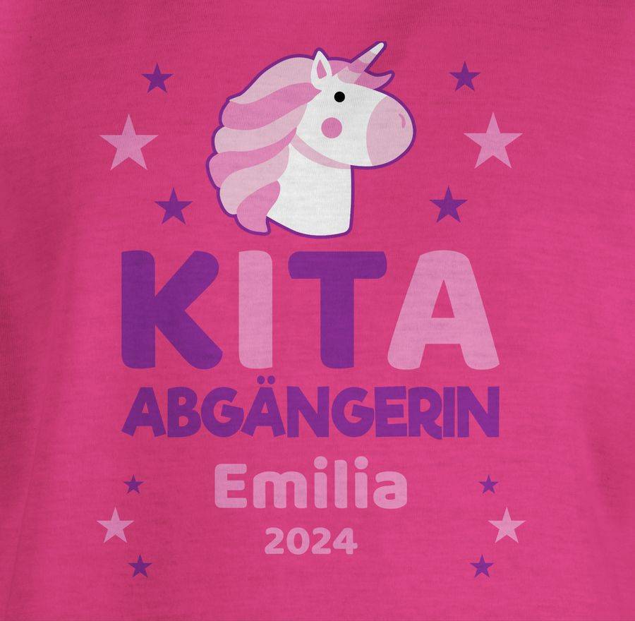 Shirtracer Kita Abgängerin 2024 - Rosa Lila Einhorn & Sterne Shirts & Mehr Shirtracer