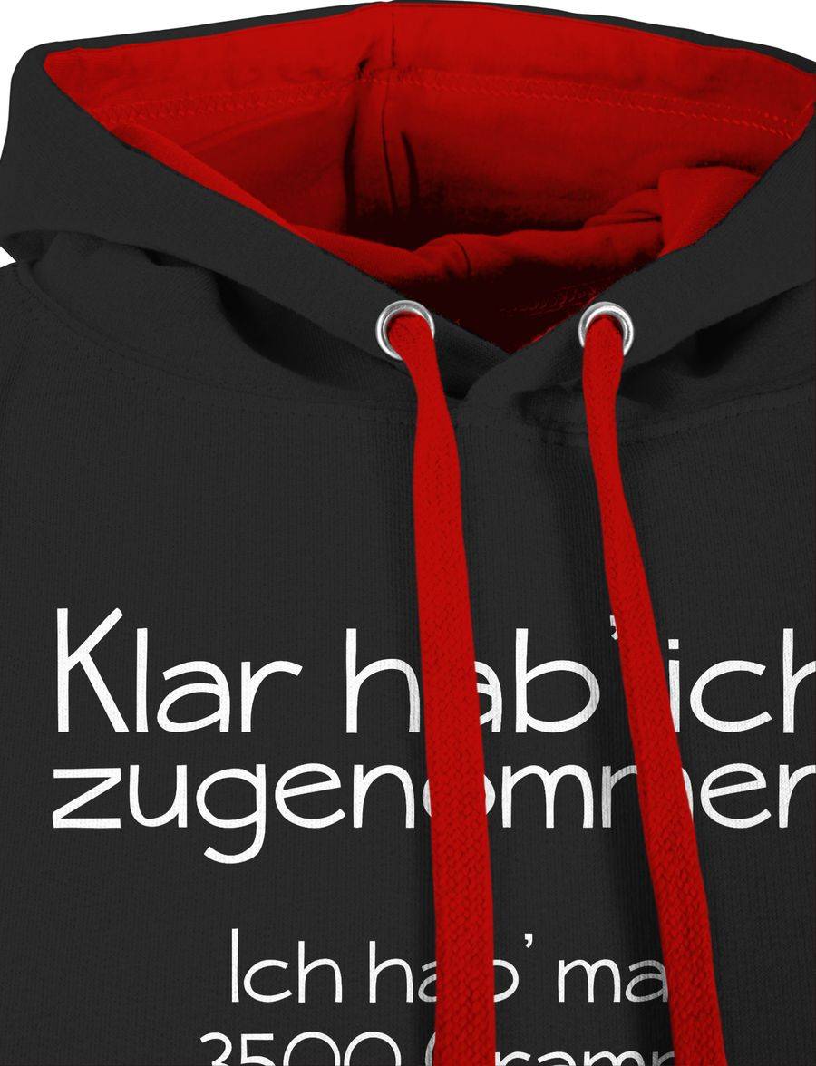 Shirtracer Klar Hab' Ich Zugenommen: Tshirt Turnbeutel Shirtracer