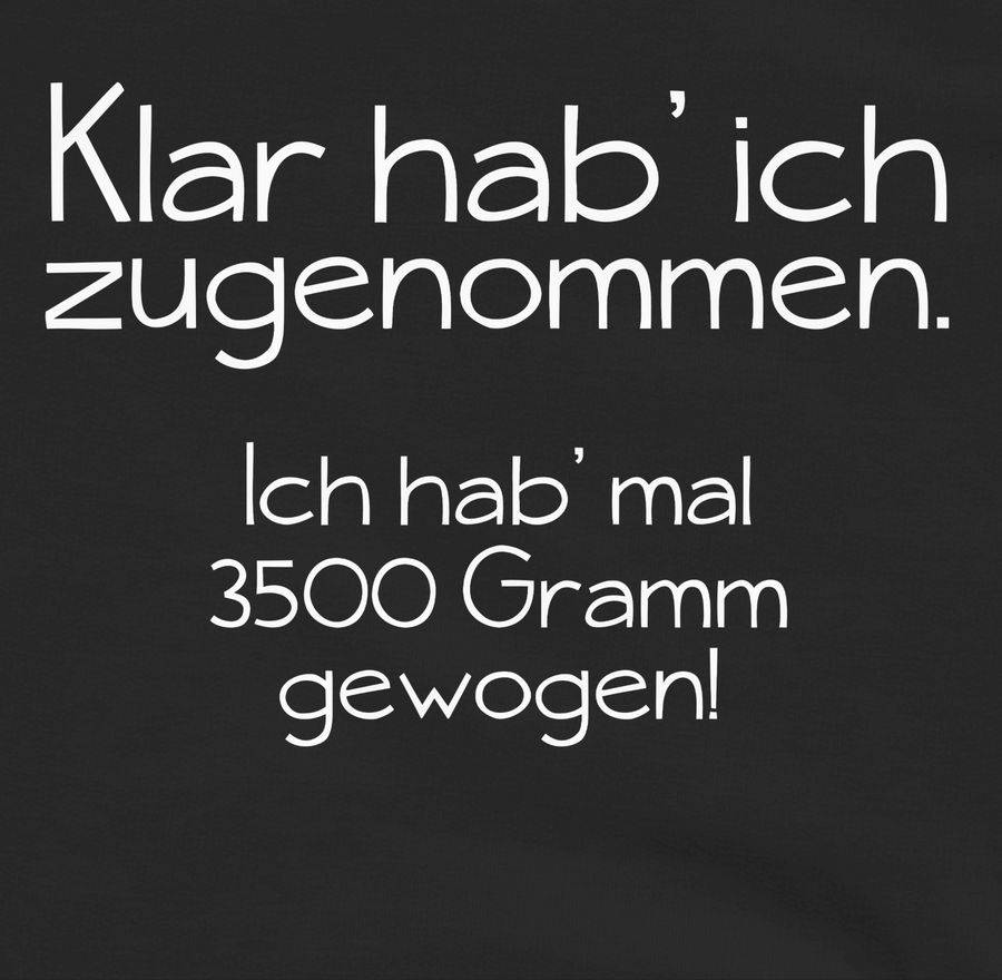 Shirtracer Klar Hab' Ich Zugenommen: Tshirt Turnbeutel Shirtracer