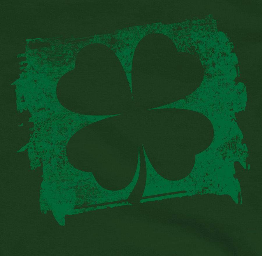 Shirtracer Kleeblatt Grunge Effekt - Grün: Tshirt Turnbeutel Shirtracer