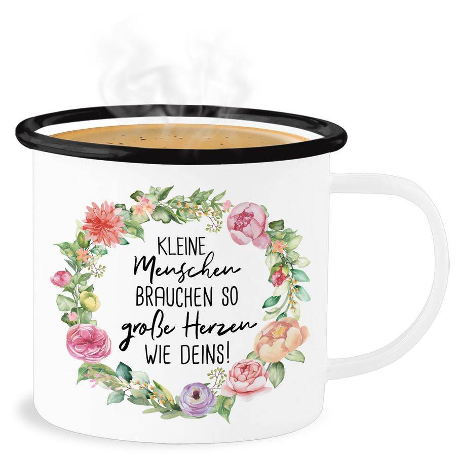 Shirtracer Kleine Menschen brauchen so große Herzen wie deins: Tshirt Gym Bag Shirtracer