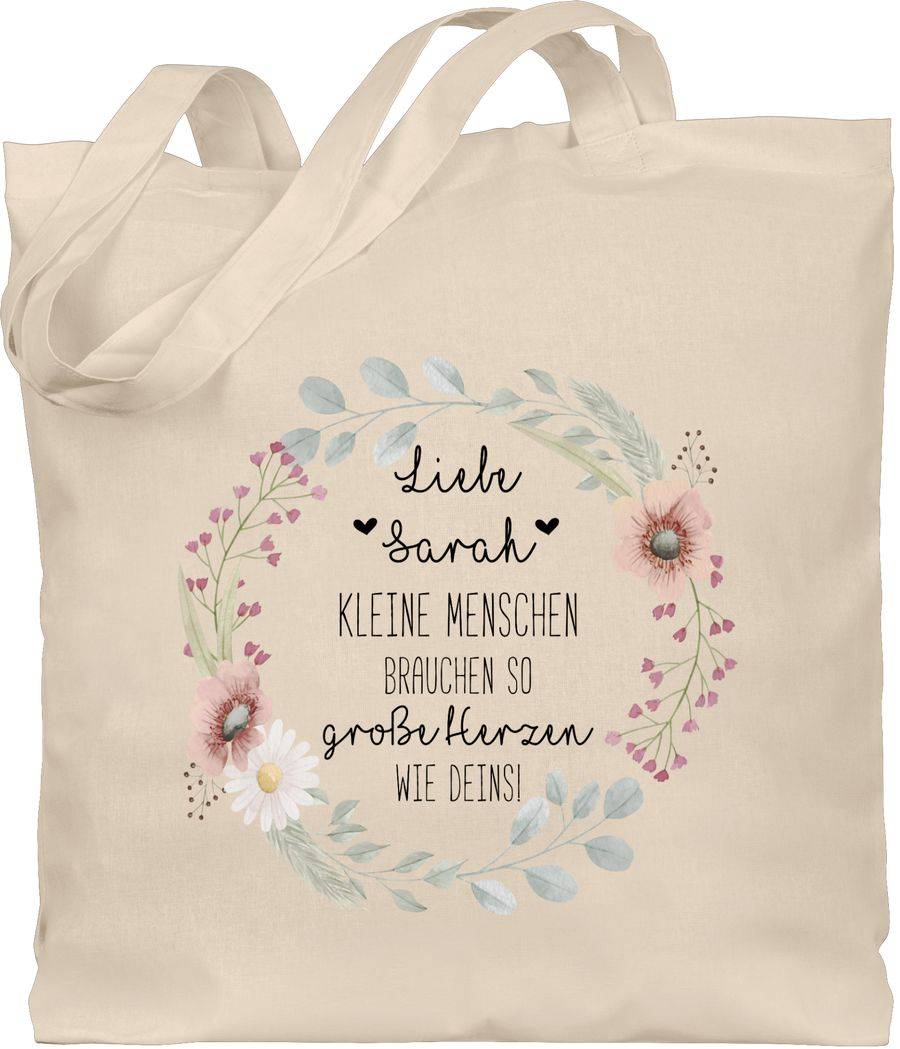 Shirtracer Kleine Menschen brauchen so große Herzen wie deins Erzieherin Geschenk Tagesmutter Geschenke Hebamme Kleinigkeit Shirtracer