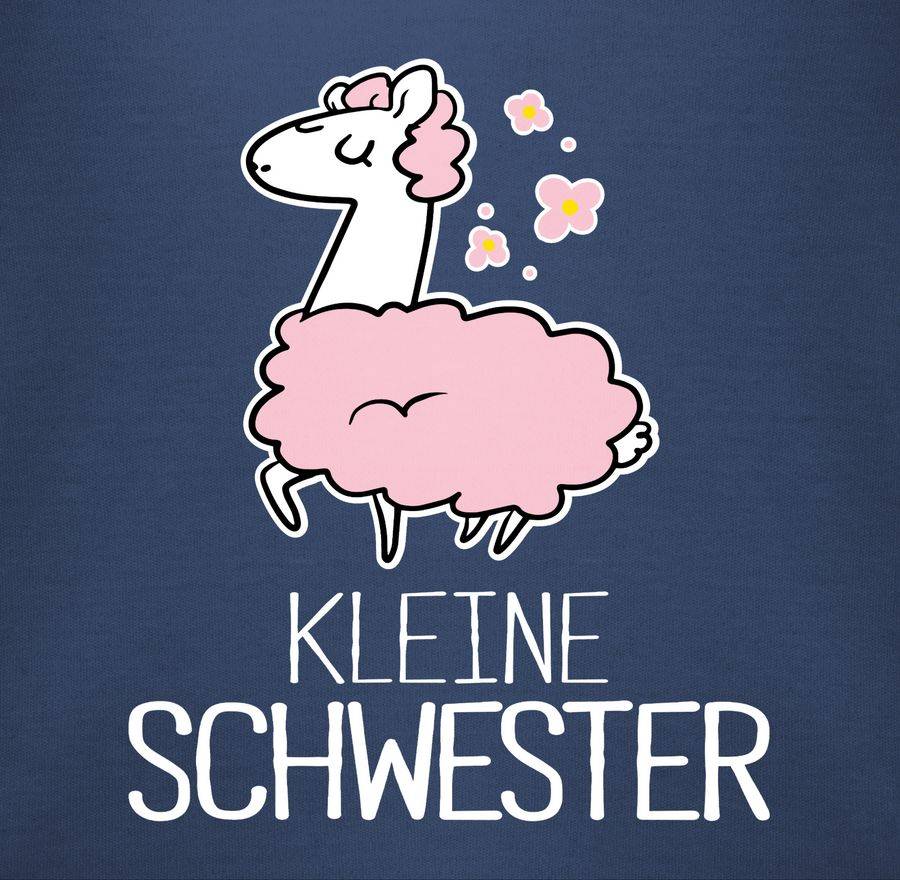 Shirtracer Kleine Schwester Lama Rosa Mit Blumen Shirts & Mehr Shirtracer