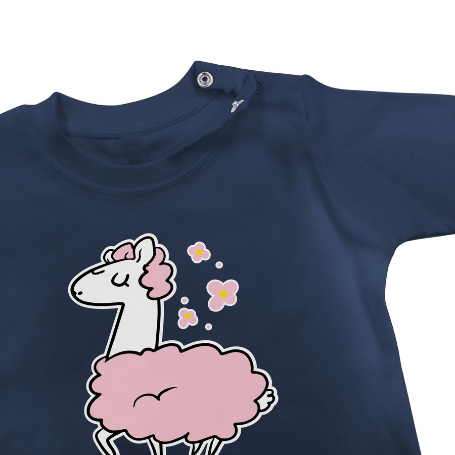 Shirtracer Kleine Schwester Lama Rosa Mit Blumen Shirts & Mehr Shirtracer