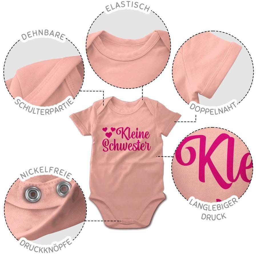 Shirtracer Kleine Schwester Mit Herzen - Fuchsia Shirts & Mehr Shirtracer