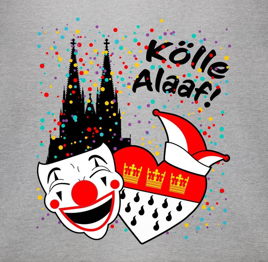 Shirtracer Kölle Alaaf Kostüm Köln Karneval Wappen Jeck Rut Wiees Narren Kölsche Jecken: T- Shirtracer