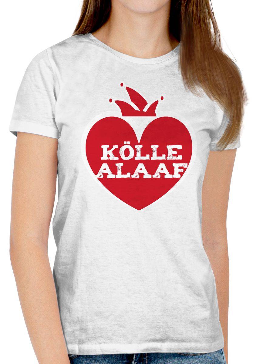 Shirtracer Kölle Alaaf Rot Weiß Version Herz Shirts & Mehr Shirtracer