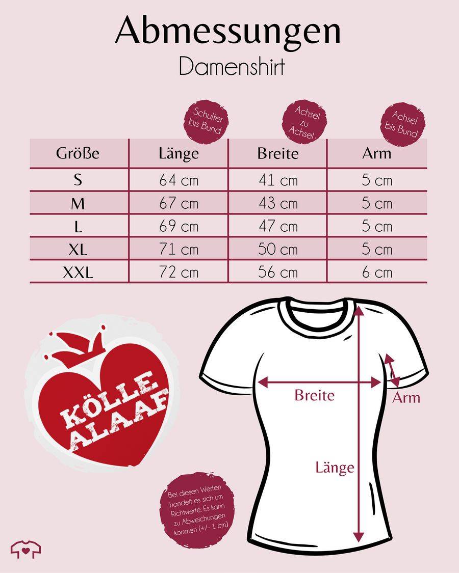 Shirtracer Kölle Alaaf Rot Weiß Version Herz Shirts & Mehr Shirtracer