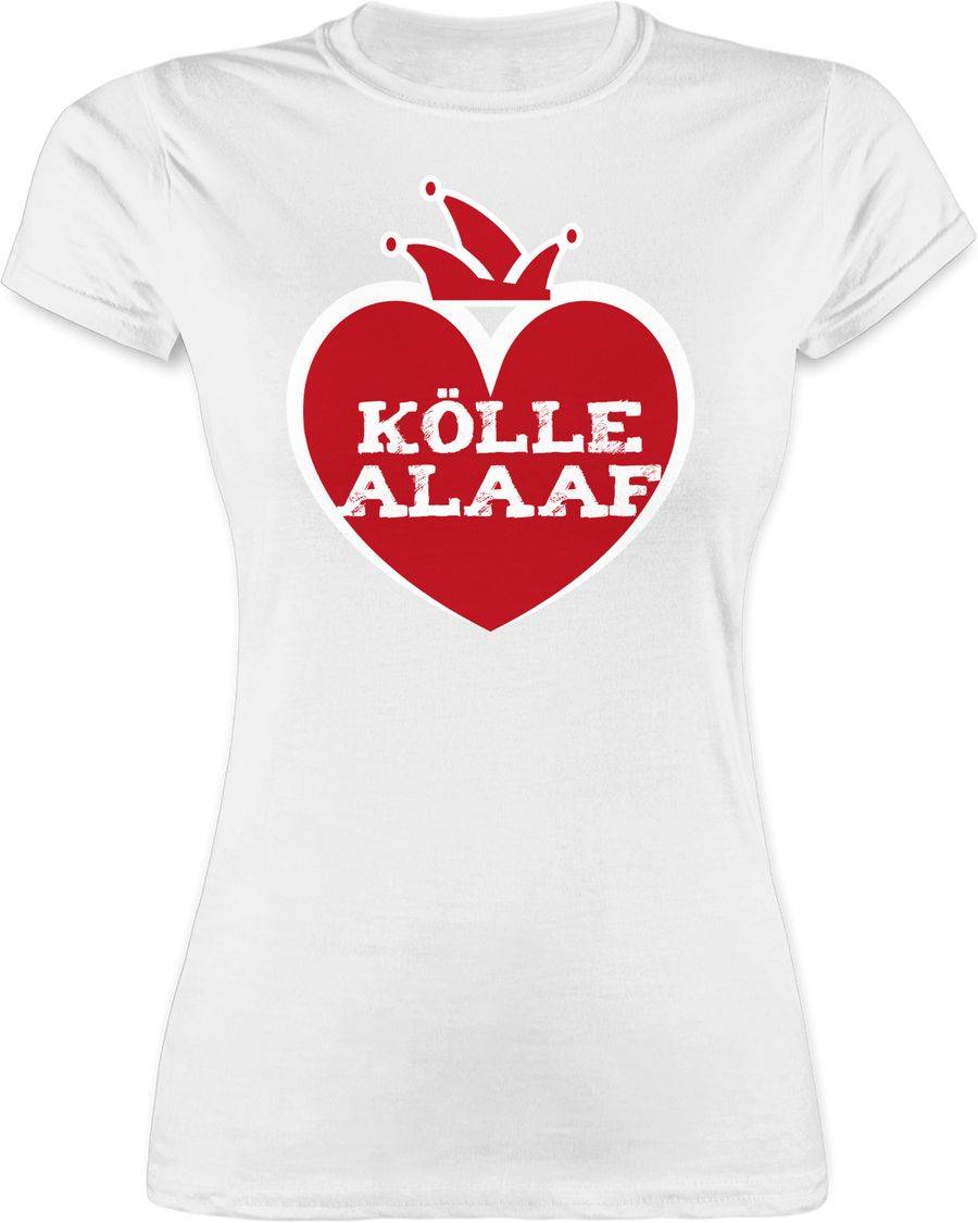Shirtracer Kölle Alaaf Rot Weiß Version Herz Shirts & Mehr Shirtracer