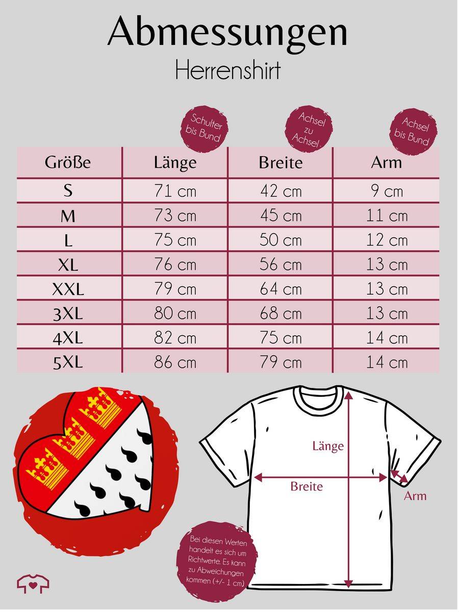 Shirtracer Köln Wappen Herz: T-Shirt Turnbeutel Shirtracer