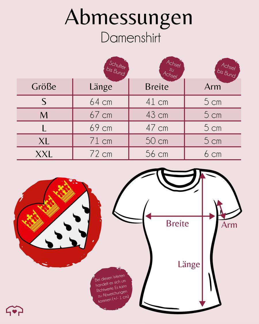 Shirtracer Köln Wappen Herz: T-Shirt Turnbeutel Shirtracer
