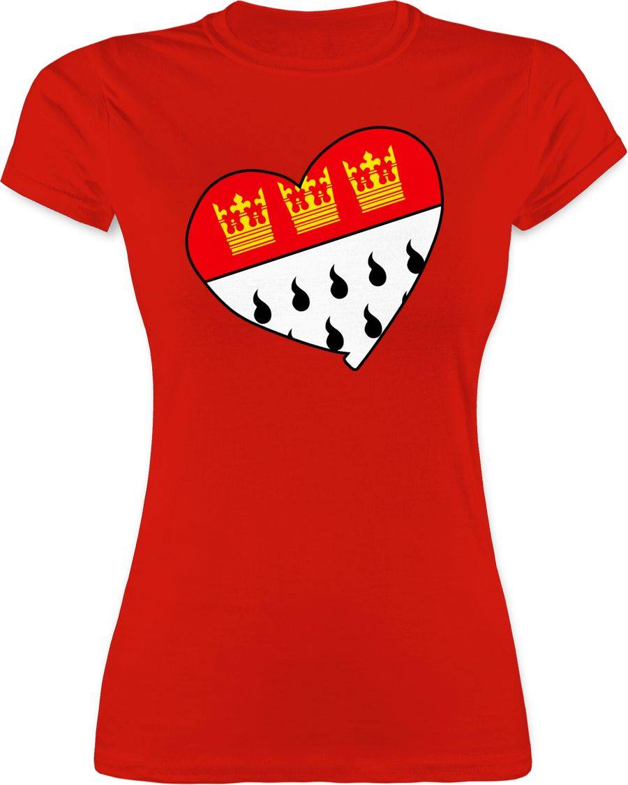 Shirtracer Köln Wappen Herz: T-Shirt Turnbeutel Shirtracer