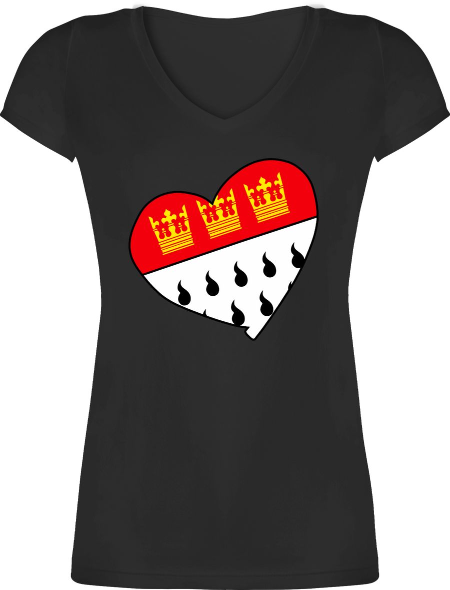 Shirtracer Köln Wappen Herz: T-Shirt Turnbeutel Shirtracer