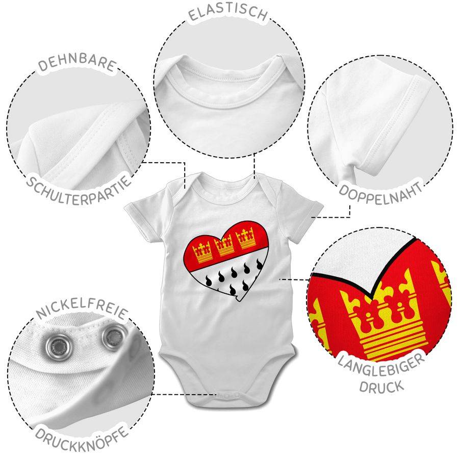 Shirtracer Köln Wappen Herz: T-Shirt Turnbeutel Shirtracer