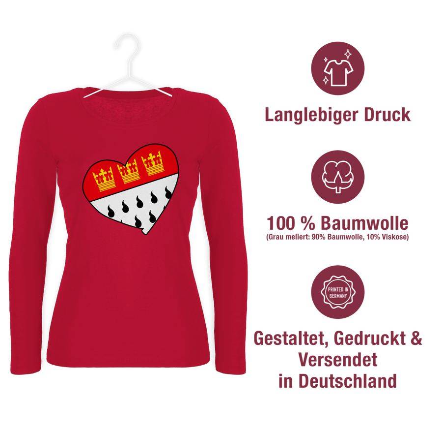 Shirtracer Köln Wappen Herz: T-Shirt Turnbeutel Shirtracer