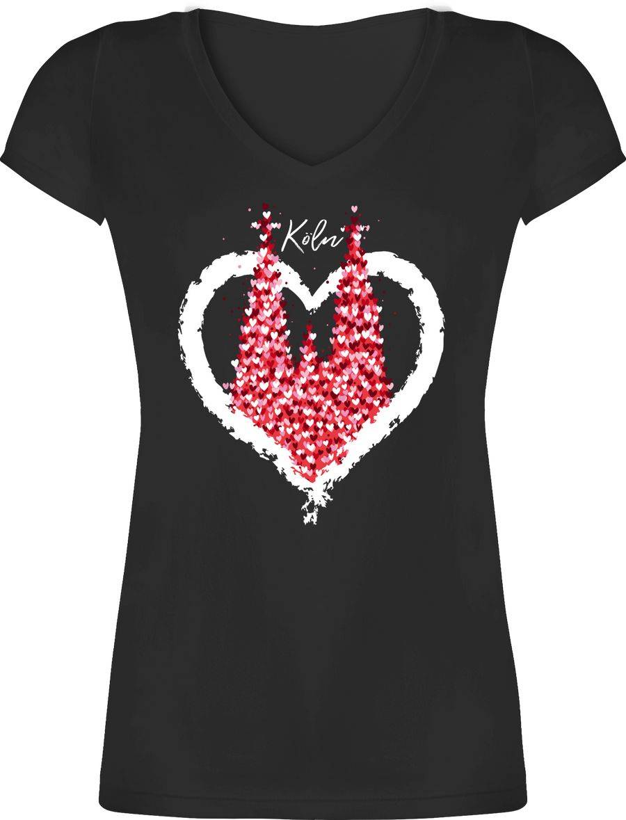 Shirtracer Kölner Dom Köln Rot Weiss Karneval Shirts & Mehr Shirtracer