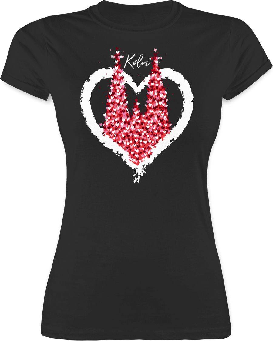 Shirtracer Kölner Dom Köln Rot Weiss Karneval Shirts & Mehr Shirtracer