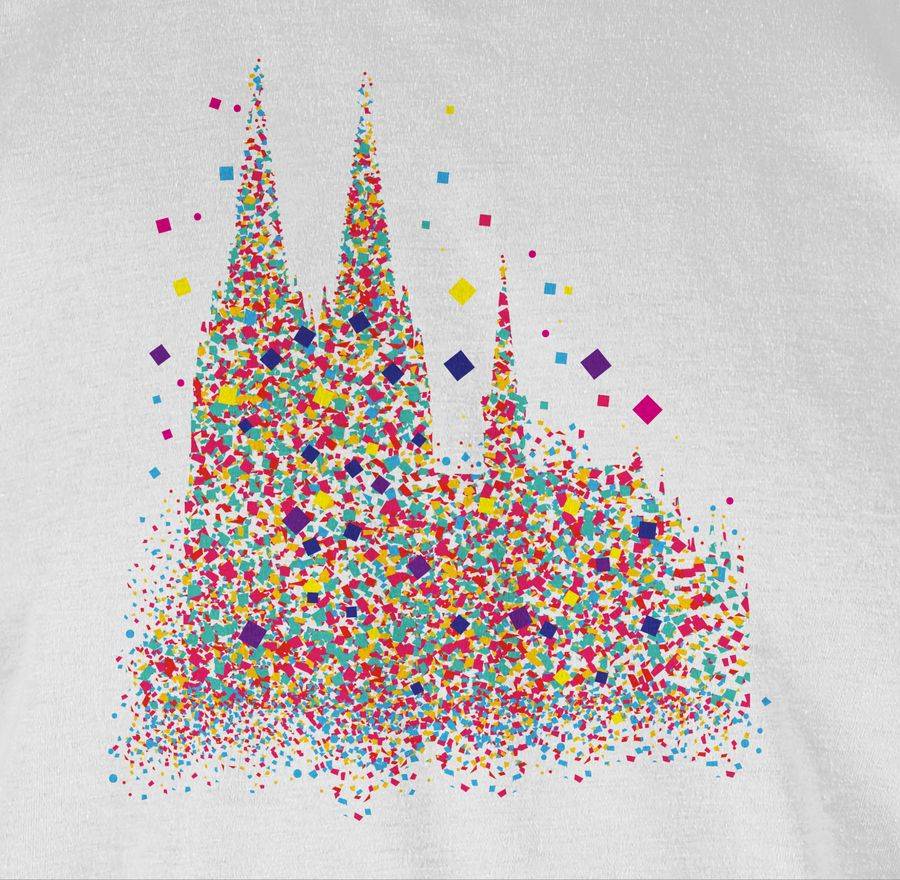 Shirtracer Kölner Dom Konfetti Shirts & Mehr Shirtracer