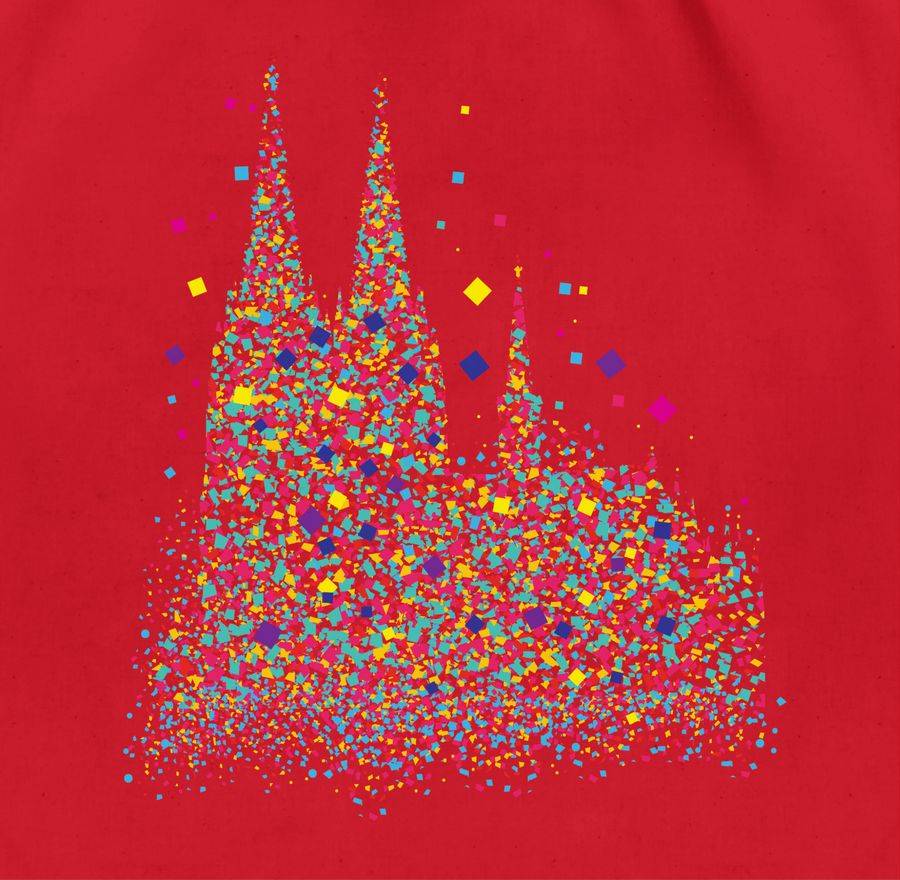 Shirtracer Kölner Dom Konfetti Shirts & Mehr Shirtracer