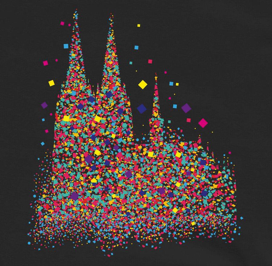 Shirtracer Kölner Dom Konfetti Shirts & Mehr Shirtracer