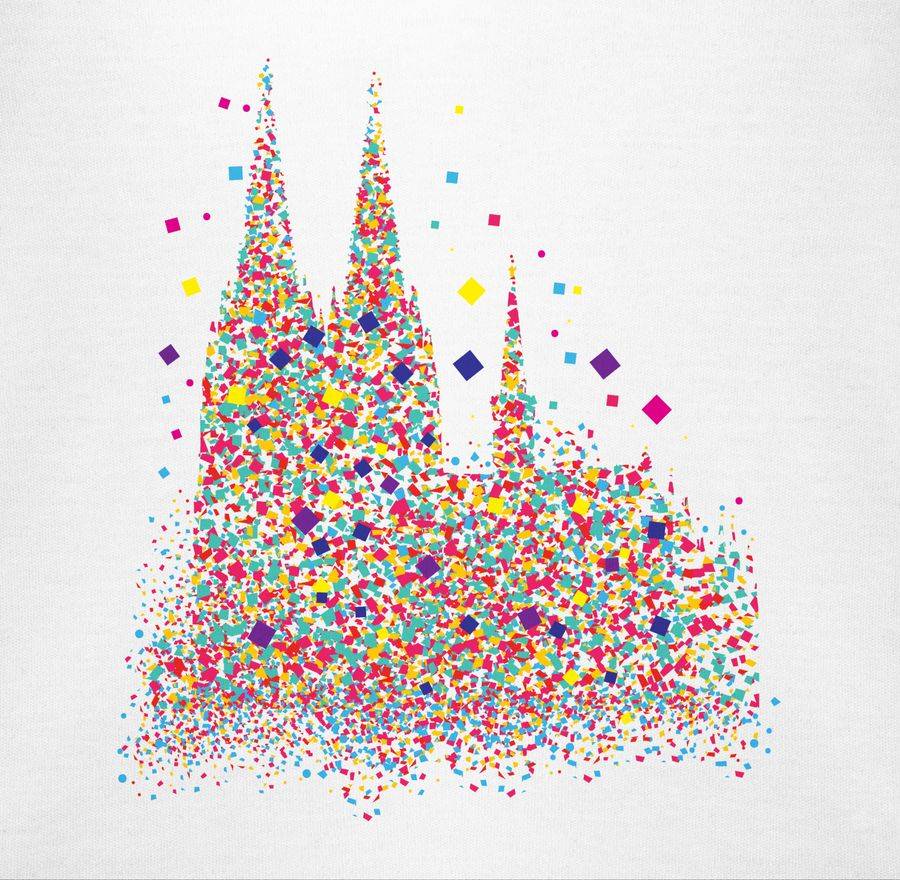 Shirtracer Kölner Dom Konfetti Shirts & Mehr Shirtracer