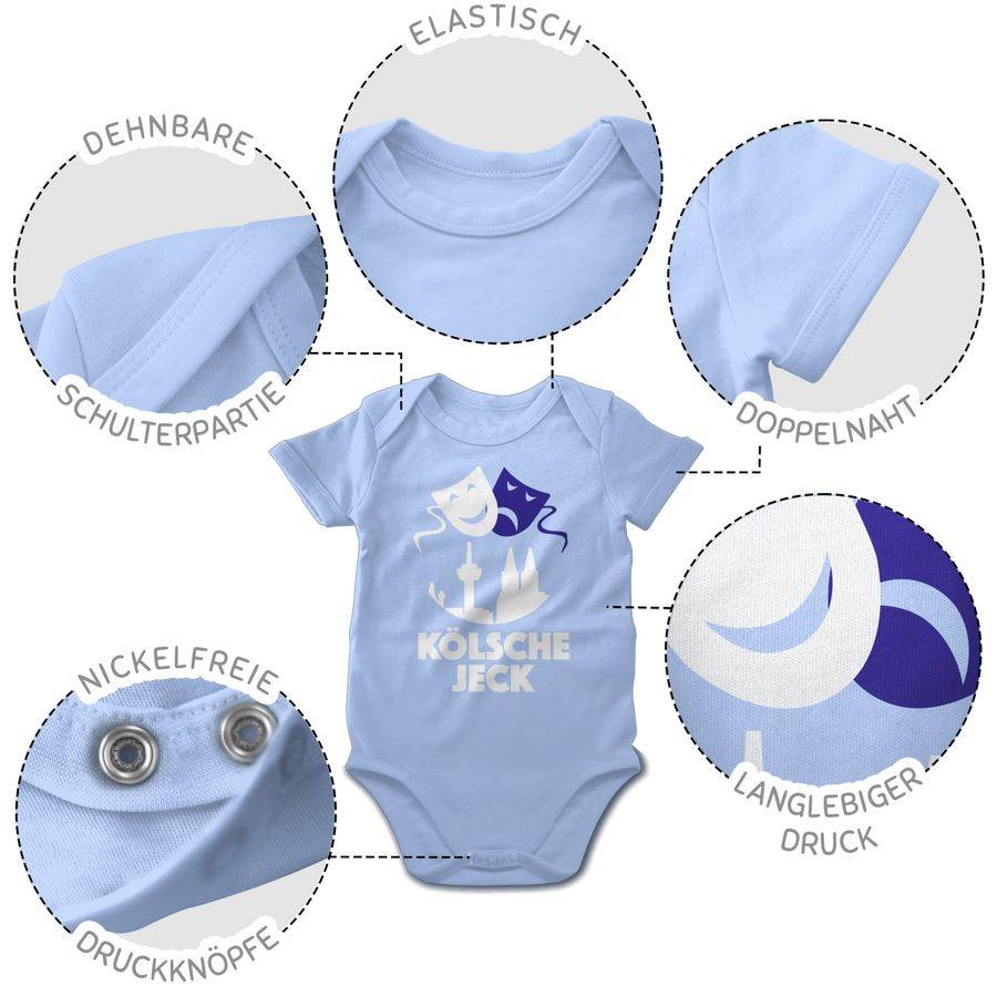 Shirtracer Kölsche Jeck Blau Weiß Shirts & Mehr Shirtracer