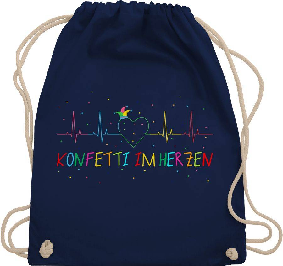 Shirtracer Konfetti im Herzen Herzschlag Fasching Shirts & Mehr Shirtracer