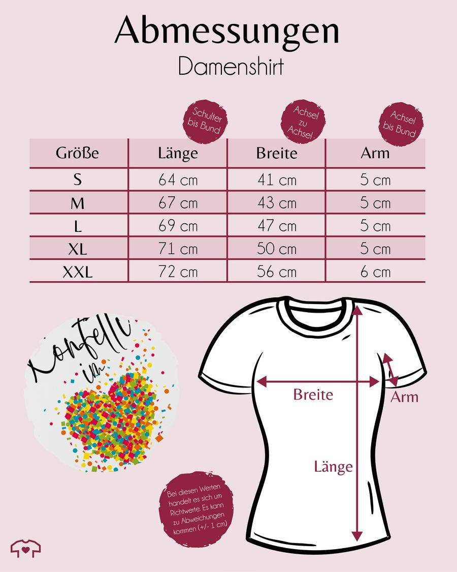 Shirtracer Konfetti Im Herzen Kalligrafie - Schwarz Shirts & Mehr Shirtracer