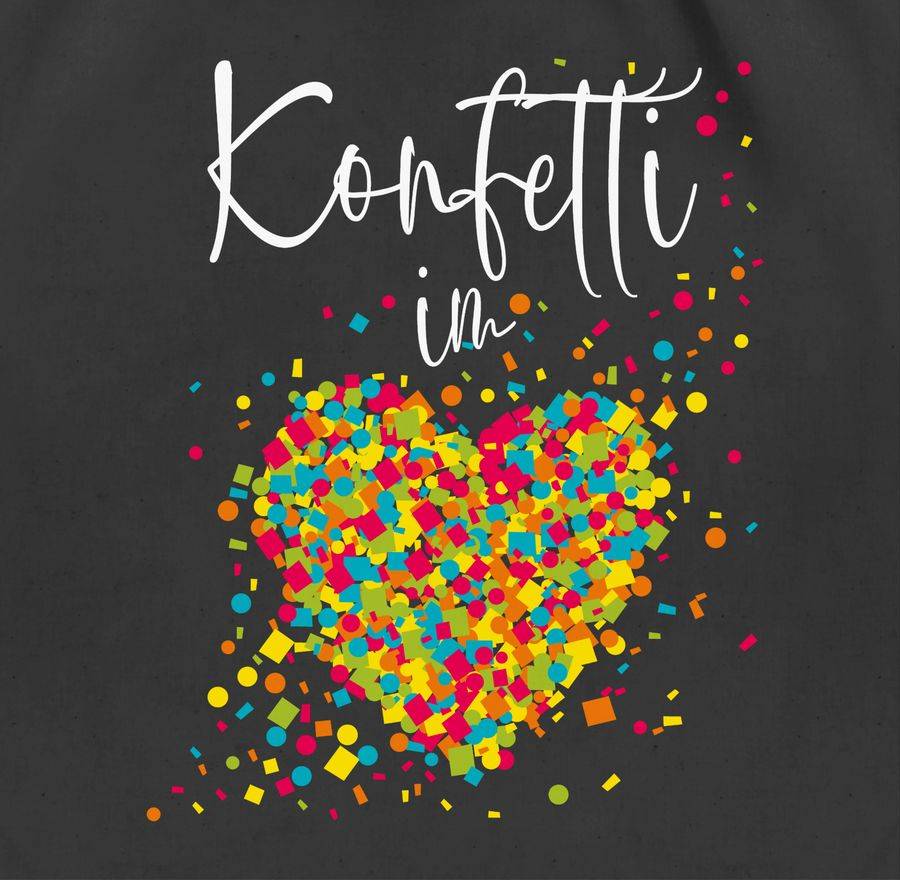 Shirtracer Konfetti Im Herzen Kalligrafie - Weiß Shirts & Mehr Shirtracer