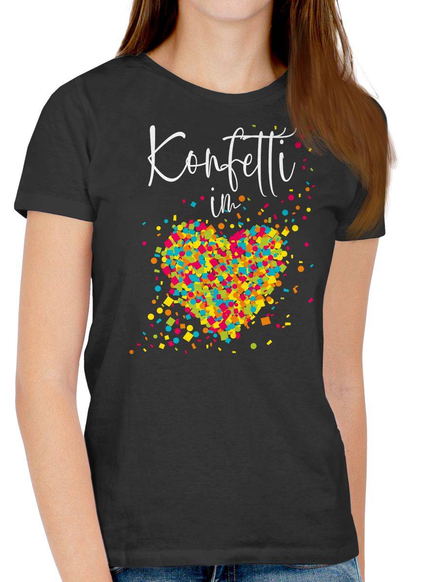 Shirtracer Konfetti Im Herzen Kalligrafie - Weiß Shirts & Mehr Shirtracer