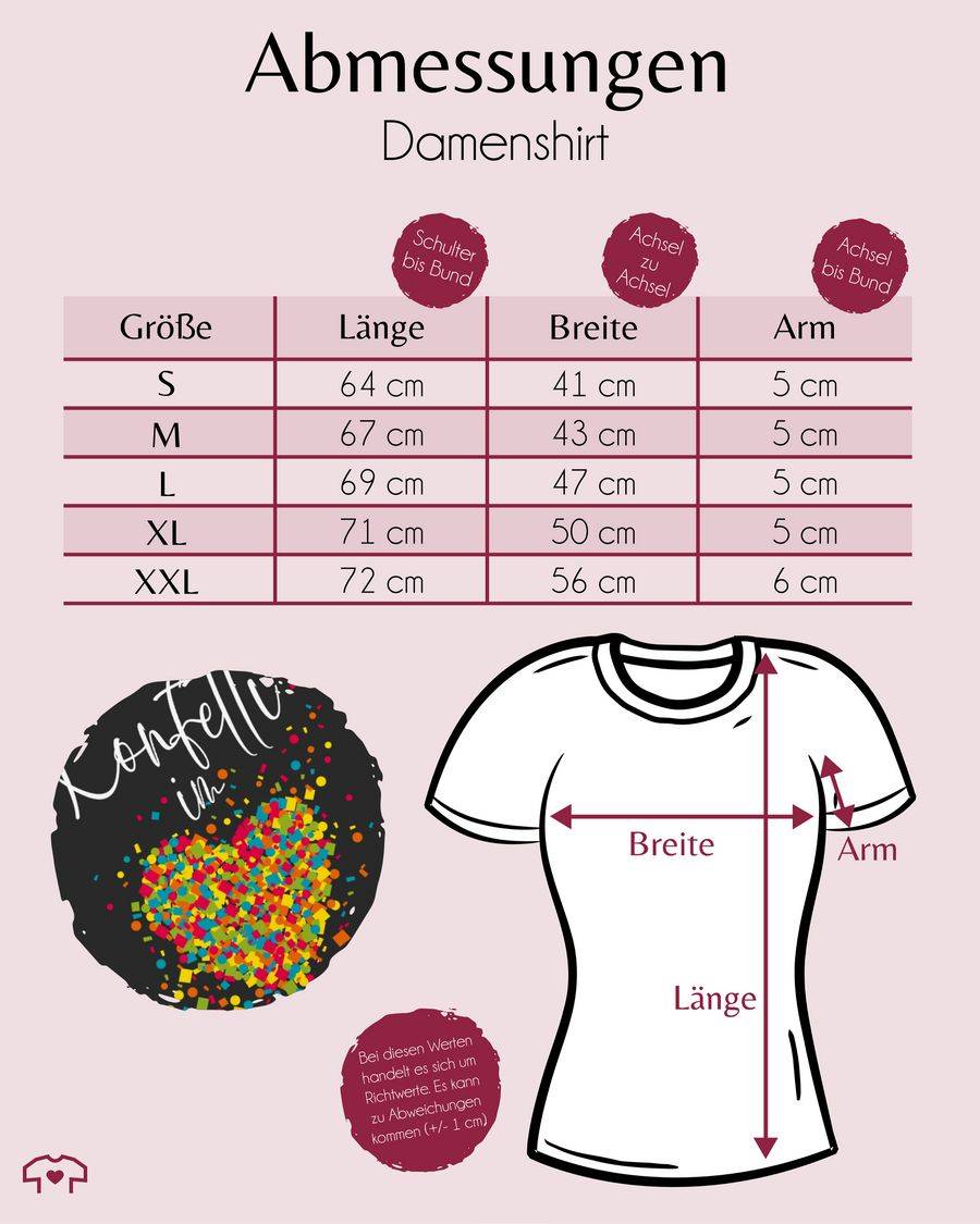 Shirtracer Konfetti Im Herzen Kalligrafie - Weiß Shirts & Mehr Shirtracer
