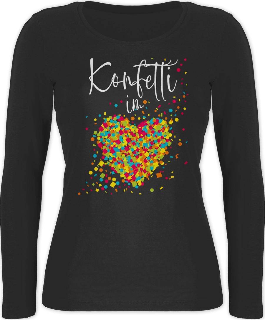 Shirtracer Konfetti im Herzen Kalligrafie - weiß Shirts & Mehr Shirtracer