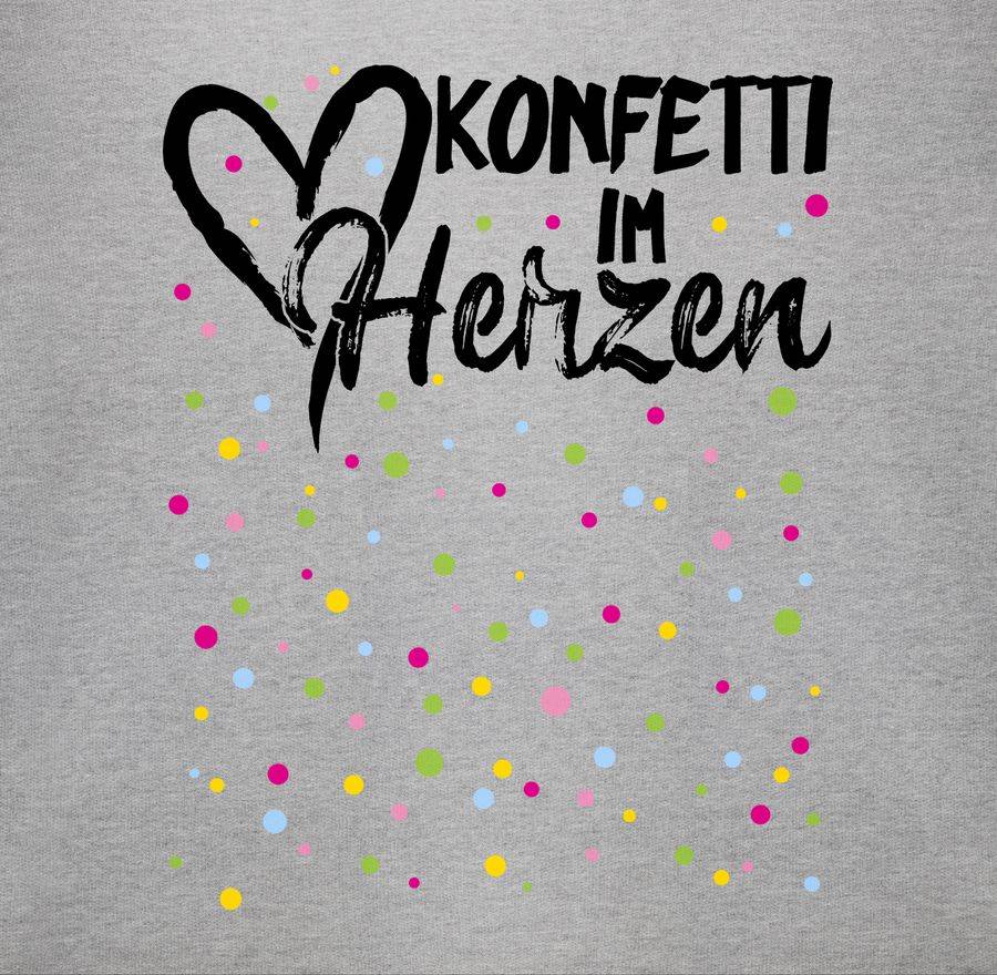 Shirtracer Konfetti Im Herzen - Schwarz: T-Shirt Turnbeutel Shirtracer