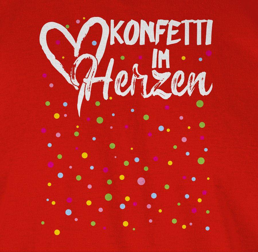 Shirtracer Konfetti Im Herzen - Weiß: T-Shirt Rucksack Shirtracer
