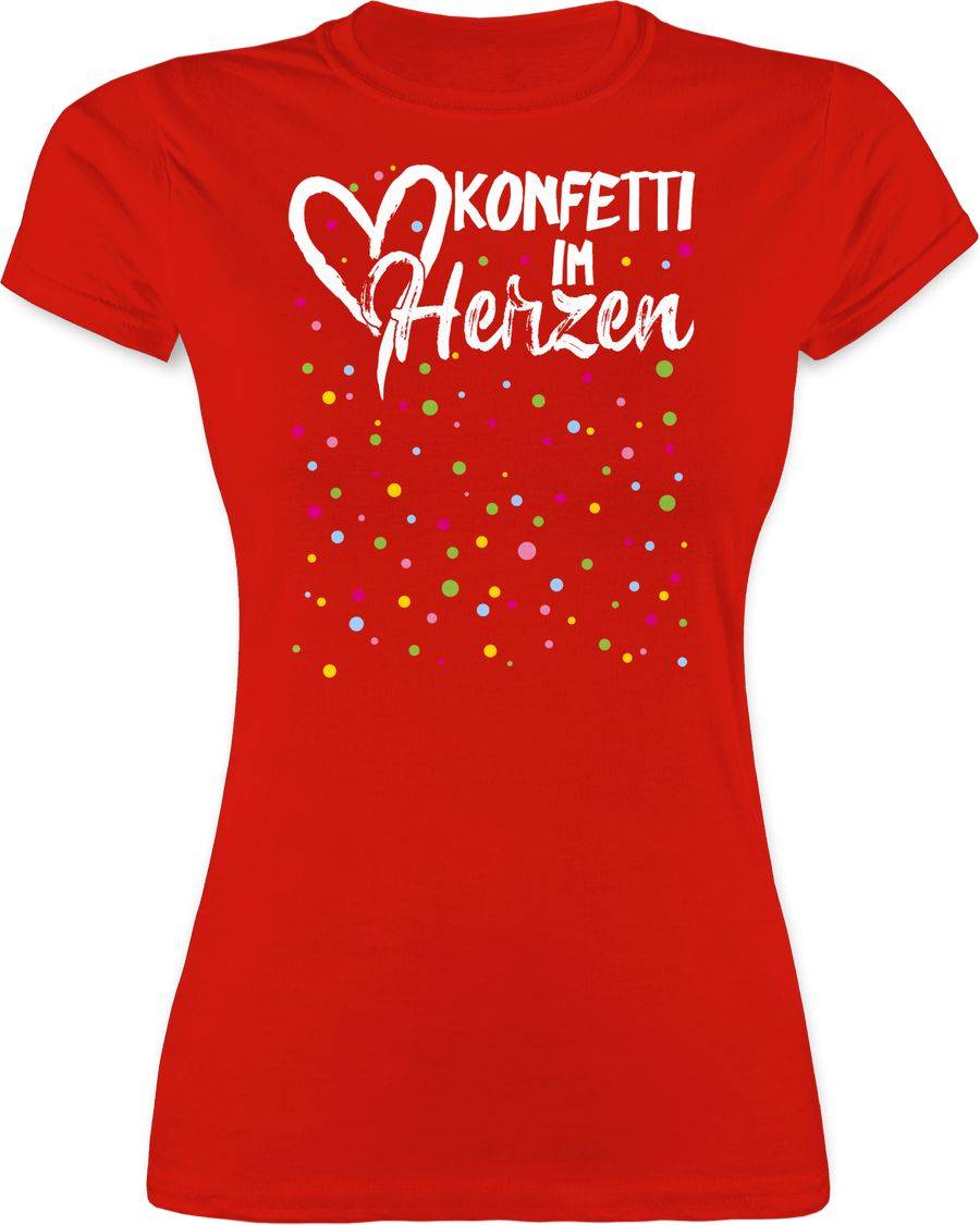 Shirtracer Konfetti im Herzen - weiß: T-Shirt Rucksack Shirtracer