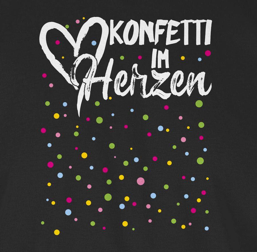 Shirtracer Konfetti Im Herzen - Weiß: T-Shirt Rucksack Shirtracer