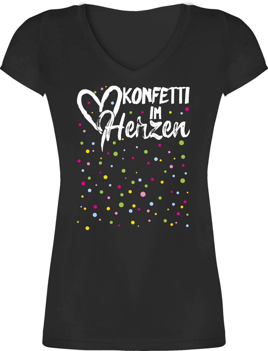 Shirtracer Konfetti im Herzen - weiß: T-Shirt Rucksack Shirtracer