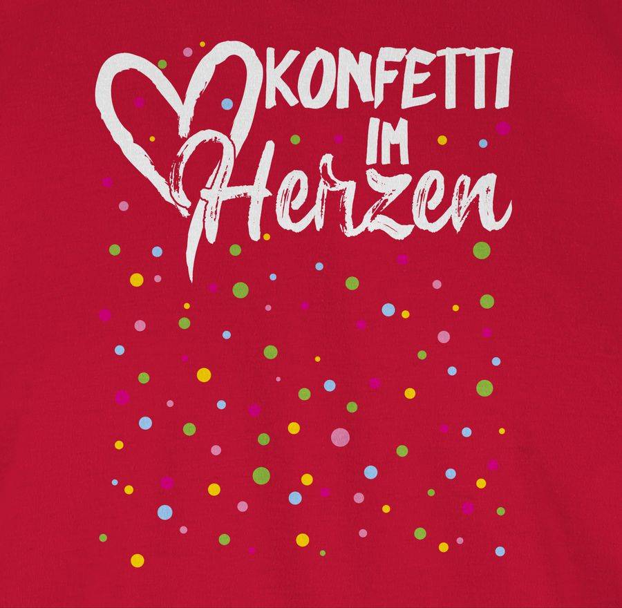 Shirtracer Konfetti Im Herzen - Weiß: T-Shirt Rucksack Shirtracer